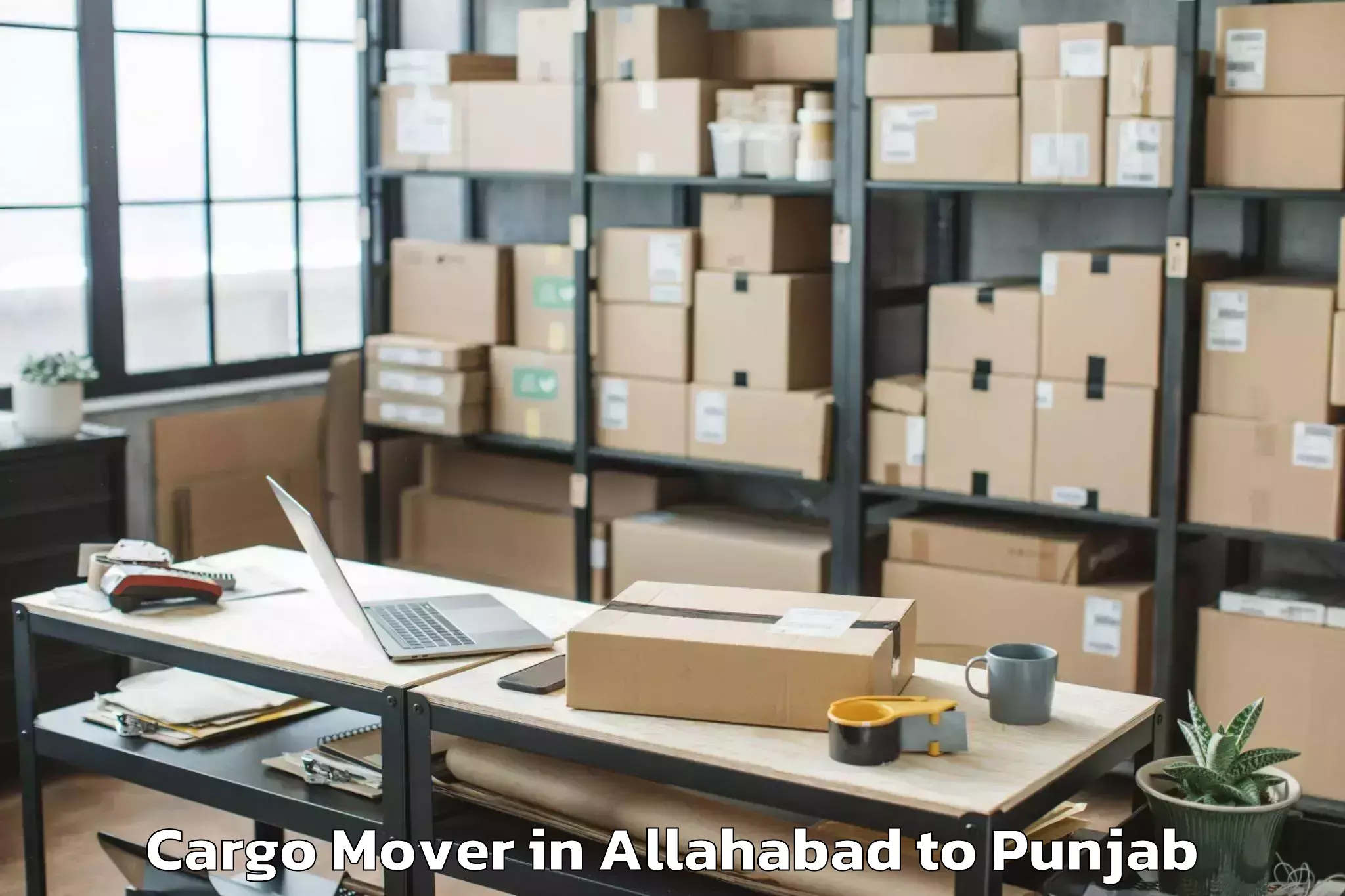 Professional Allahabad to Mukerian Cargo Mover